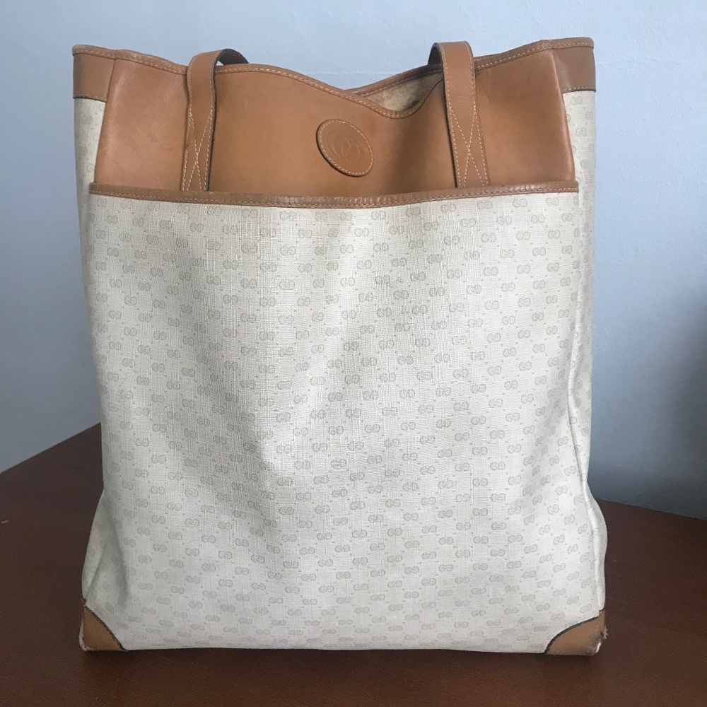 Authentic Vintage Gucci GG Tote Bag